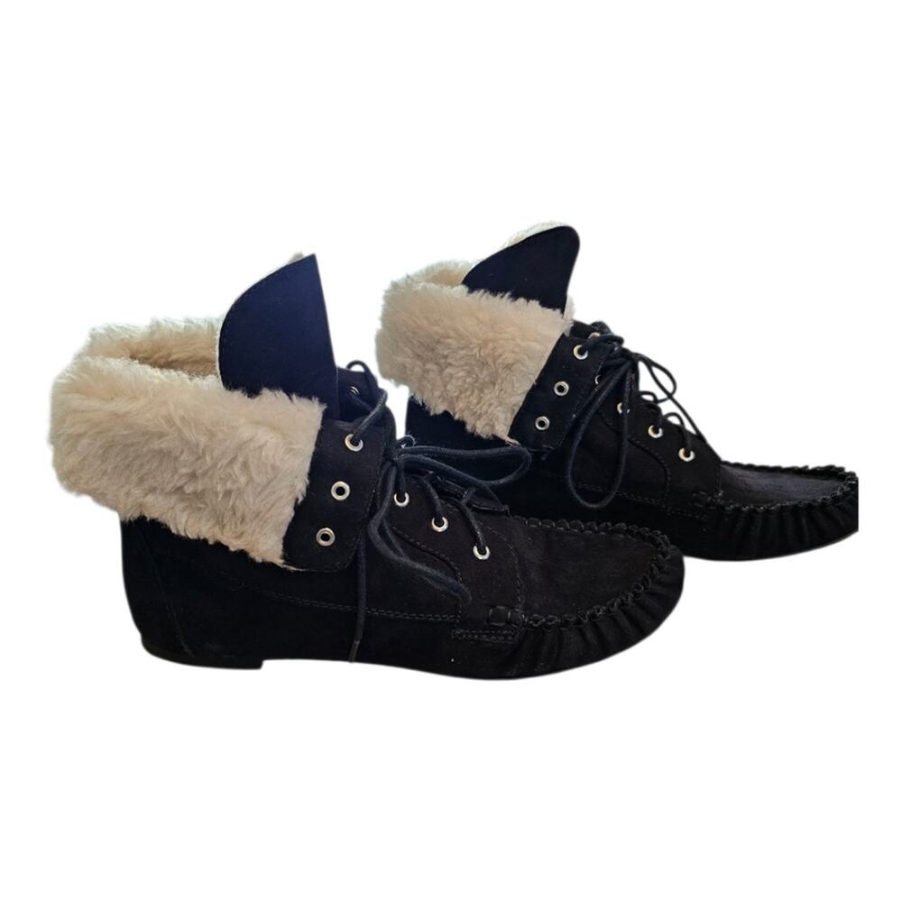 American Rag Cie Womens Black Moccasin Boots, Black, Sz 10